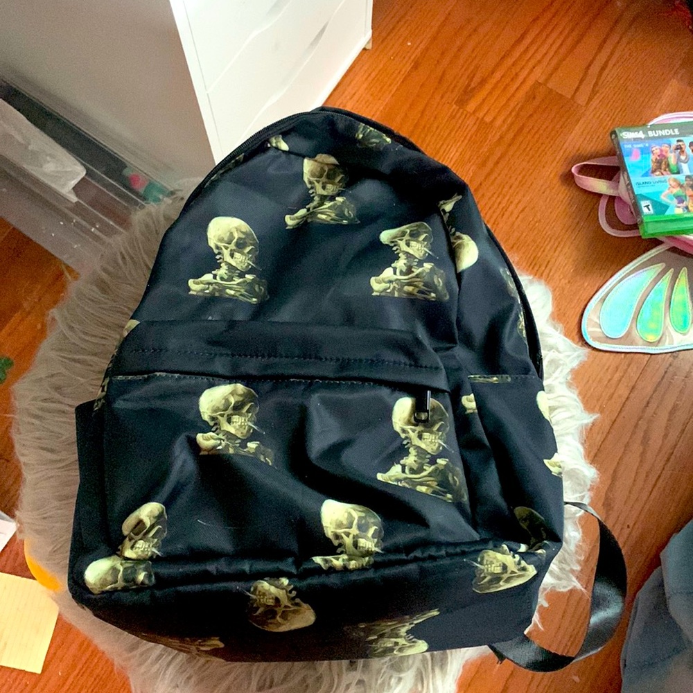 Skeleton black backpack